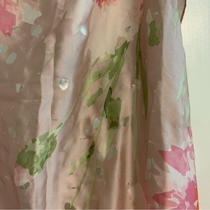 Ellen Tracy 6’ Floral Sarong Scarf Wrap
